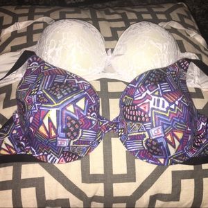 Cute lightly padded bras. 36c